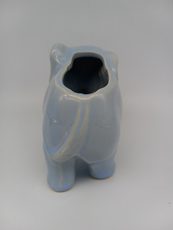 Light Blue Elephant Planter - Etsy