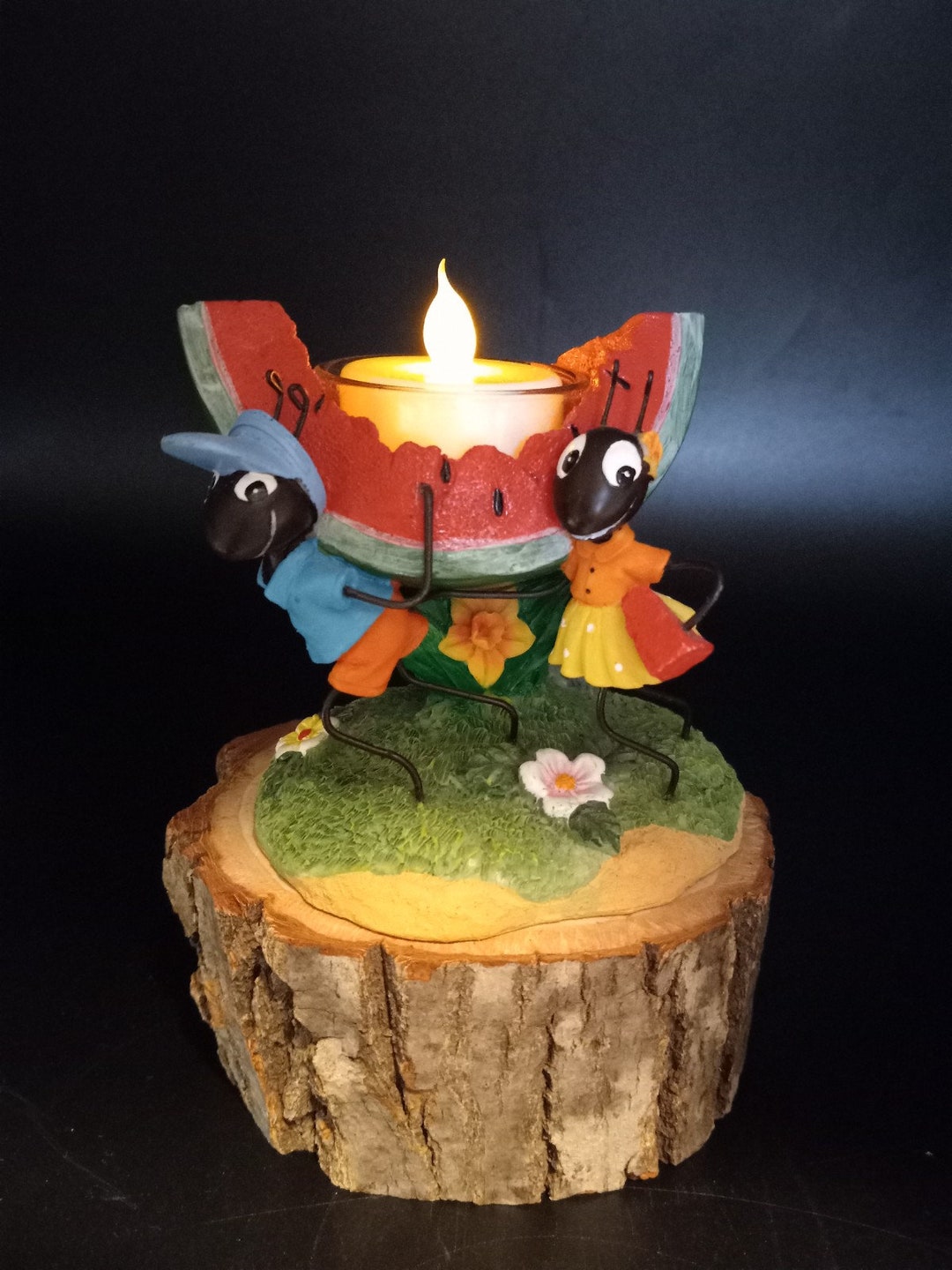 Ants Carrying a Watermelon Votive Candle Holder Etsy