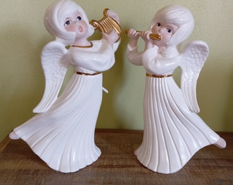 【Ostheimer】Angel with flute 笛を吹く天使 3点セット il_340x270.3828018106_8amf.jpg