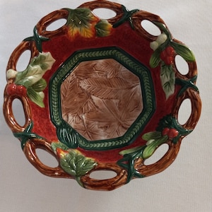 Fitz & Floyd Home Fragrance Holly Dish