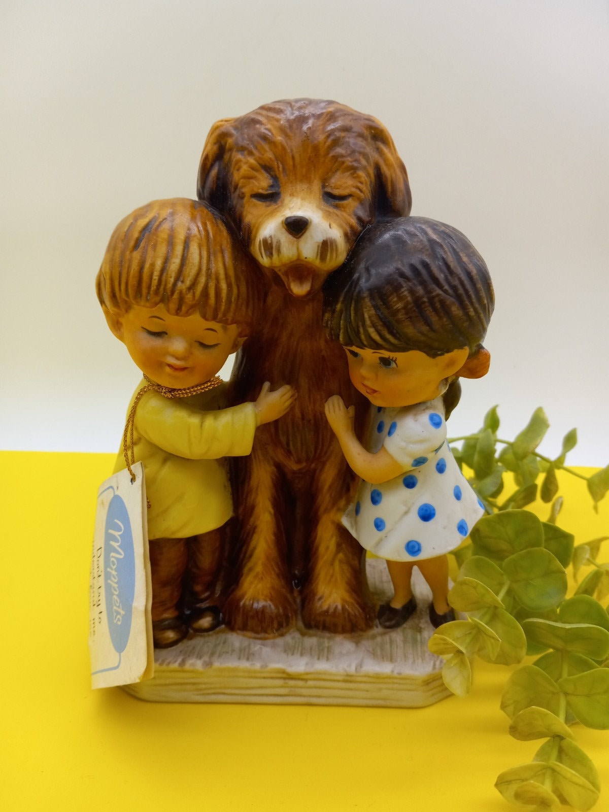 Moppets Boy & Girl W/big Dog Figurine. 1973 Fran-mar by Gorham - Etsy