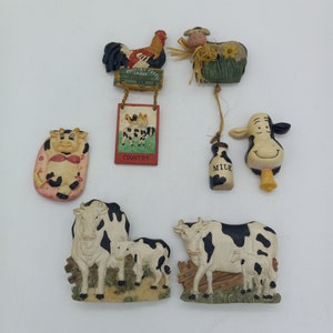 Cow Magnets, Set of 6