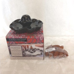 Black Ceramic 6 Hole Incense Burner