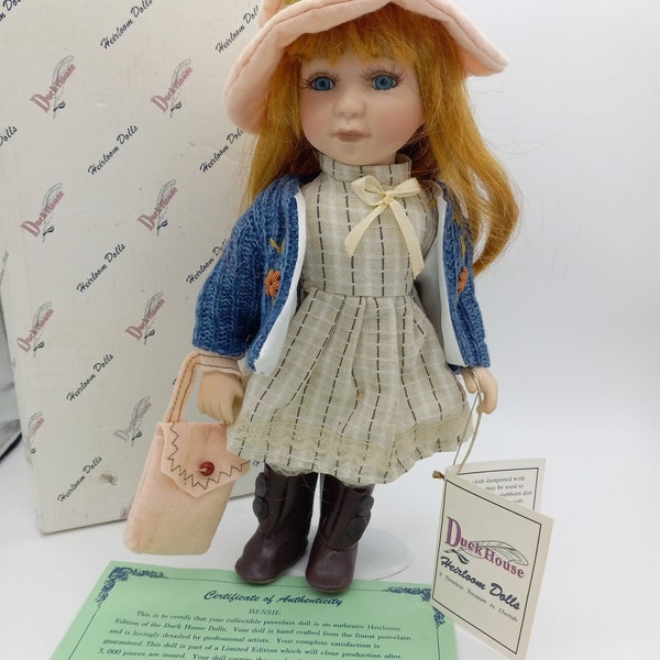 Heirloom Doll "Bessie" by Duck House, 1990's