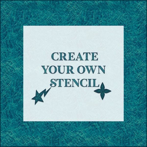 Custom Stencil - Create Your Own Reusable Stencil Text Or Image - DIY Crafts Shoes Airbrush Painting Shirts Wood Sneakers