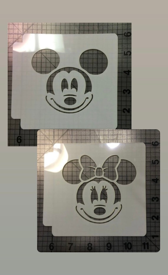 Minnie Mouse And Mickey Mouse Stencil