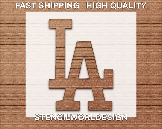 LA Dodger's Stencil - Etsy
