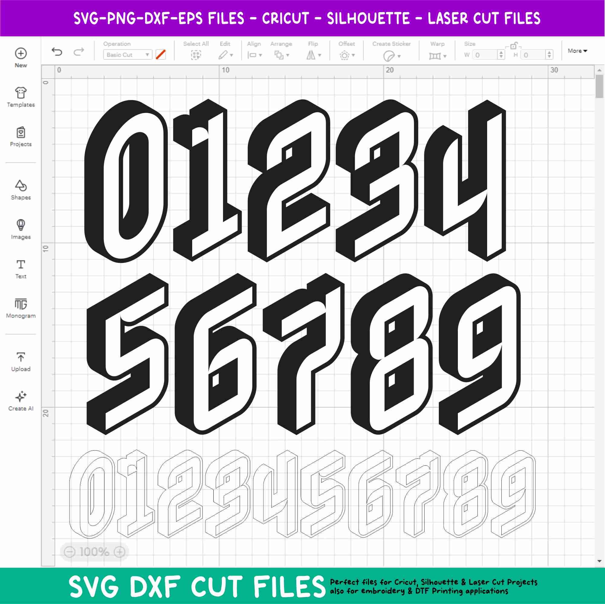 Modern House Numbers SVG Laser Cut Files for Address Mailbox Signs ...