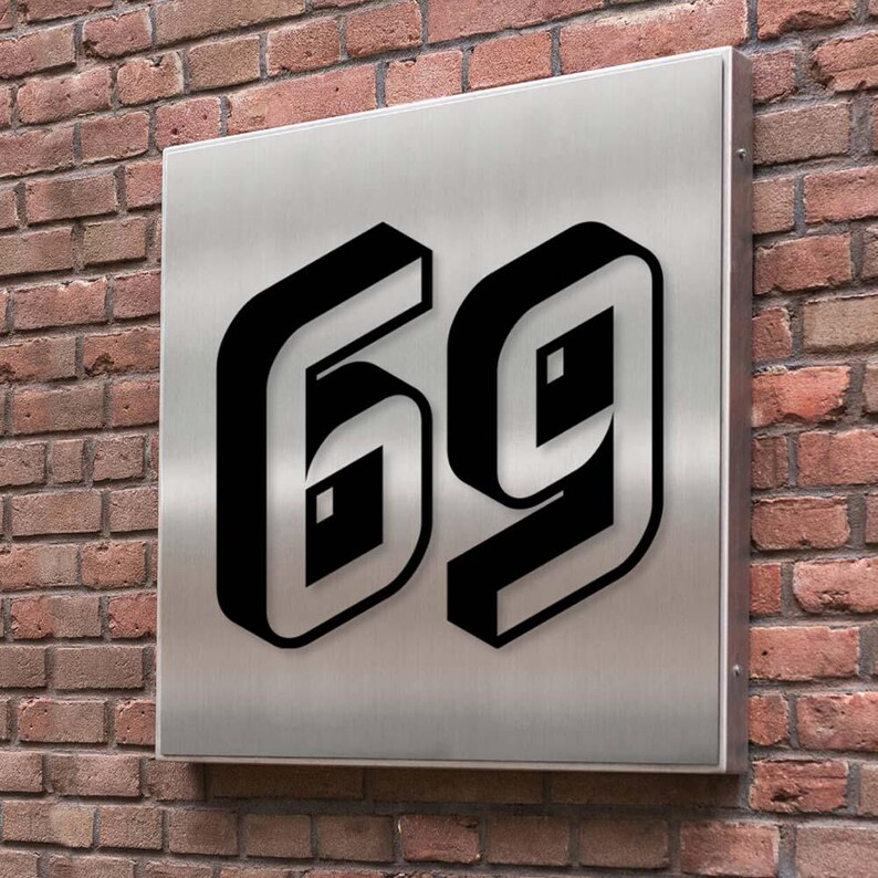 Modern House Numbers SVG Laser Cut Files for Address Mailbox Signs ...