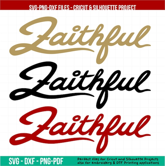 49ers Faithful SVG: San Francisco Football Team Graphic (Digital File)