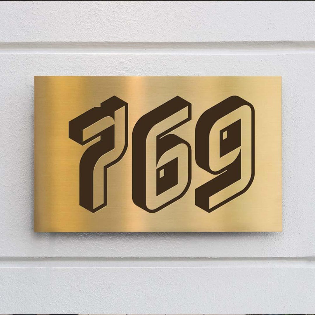 Modern House Numbers SVG Laser Cut Files for Address Mailbox Signs ...