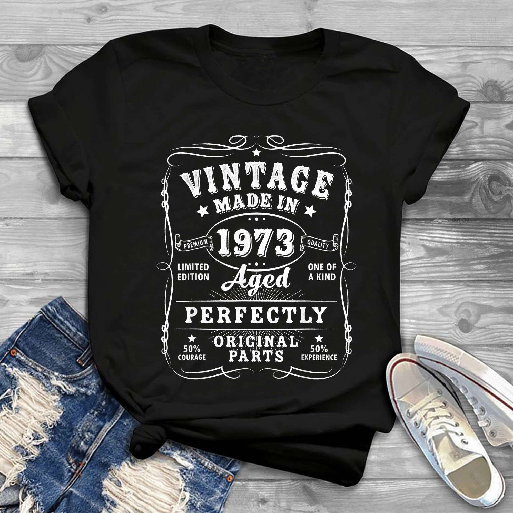 Vintage Made In 1973 50th Birthday Decorations T-Shirt