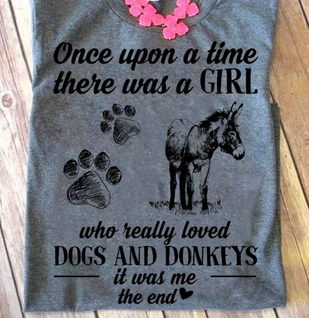 Vintage Once Upon A Time There Was A Girl Who Love Dogs and - Etsy