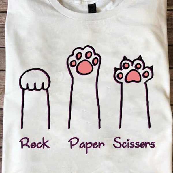 Cat Paw Rock Paper Scissors Etsy