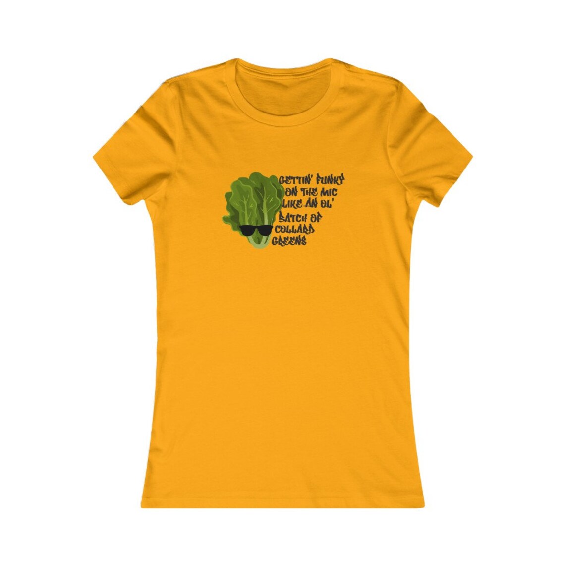 Women's Funky Collard Greens T Shirt Funny Shirt African American Shirt