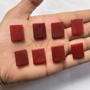 Ónix, ónix rojo, ónix natural, ónix cabujón, forma rectangular, gema de ónix, buen pulido, gema suelta, para joyería