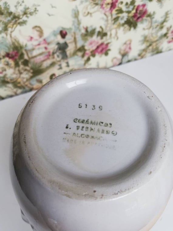 Ceramicas Bernardo ポルトガル 花器 花瓶 Vintage Ceramicas S. Bernardo Ceramic Flower Vase #5139 Made in