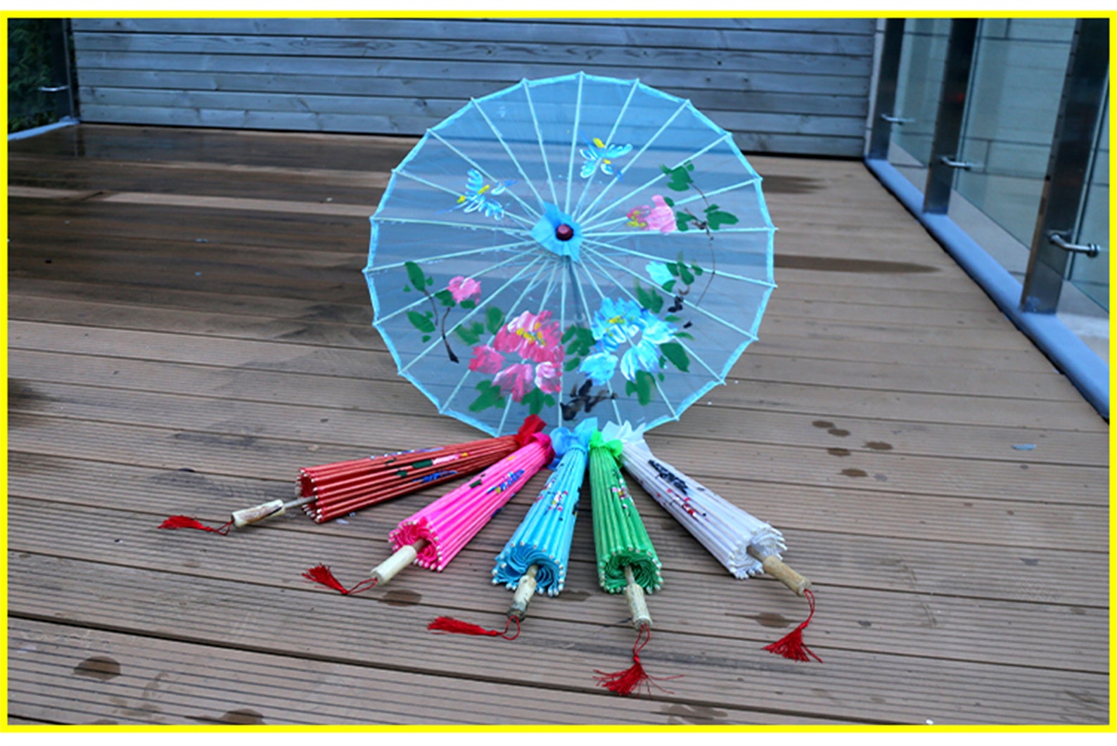 76CM Handspinning Umbrella Parasol Dance Umbrella Etsy
