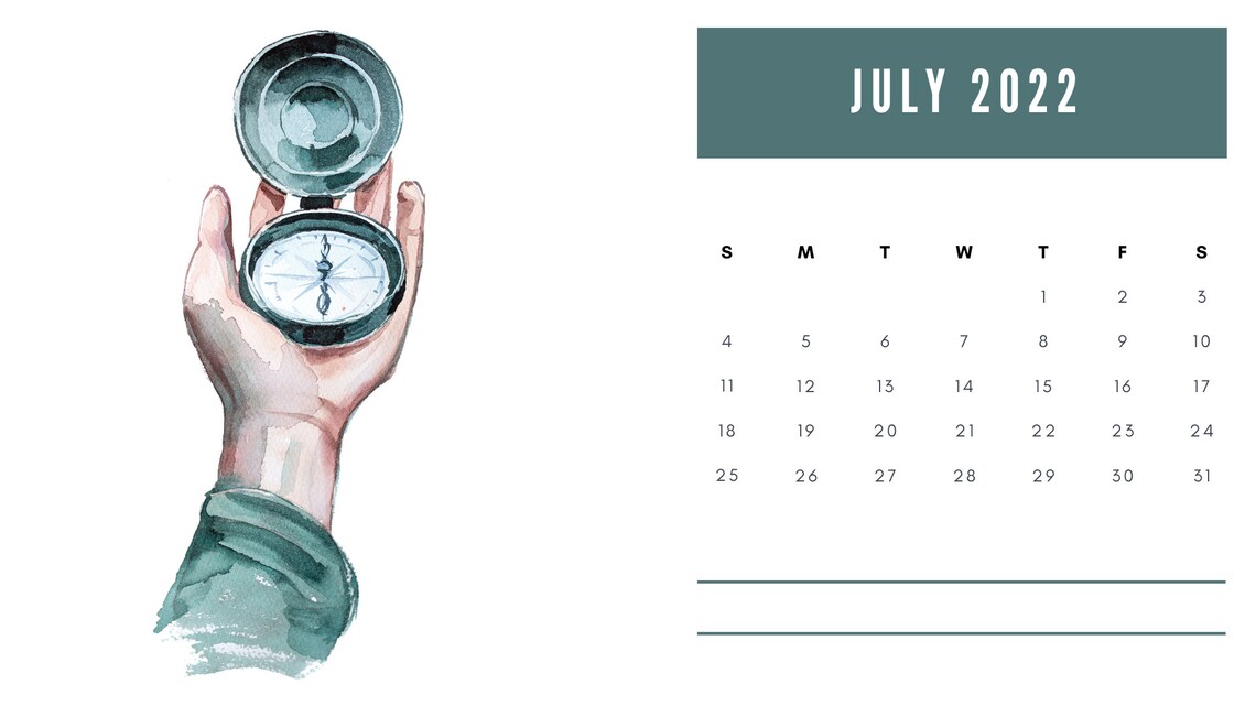Printable calendar 2022 printable calendar year 2022 13 | Etsy