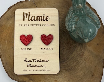 Mamie et ses petits coeurs, fête des mamies, mémés, grand-mères 2024, petits-enfants, amour