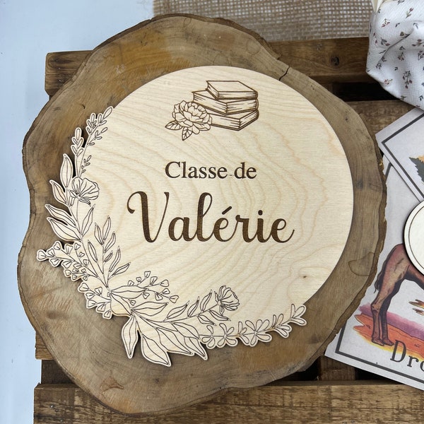 Cadeau Maîtresse, plaque de porte, plaque de bureau, cadeau de fin d'année