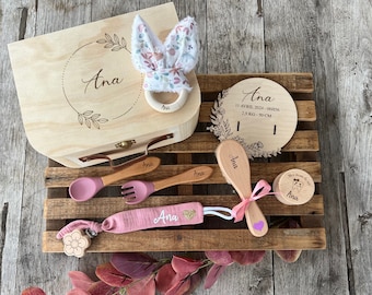 Coffret de naissance Fleuri, Boite, Box, Cadeau de naissance, baby shower