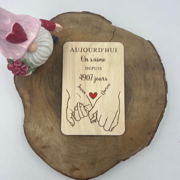 Carte amour St Valentin 2024, couple, amour infini