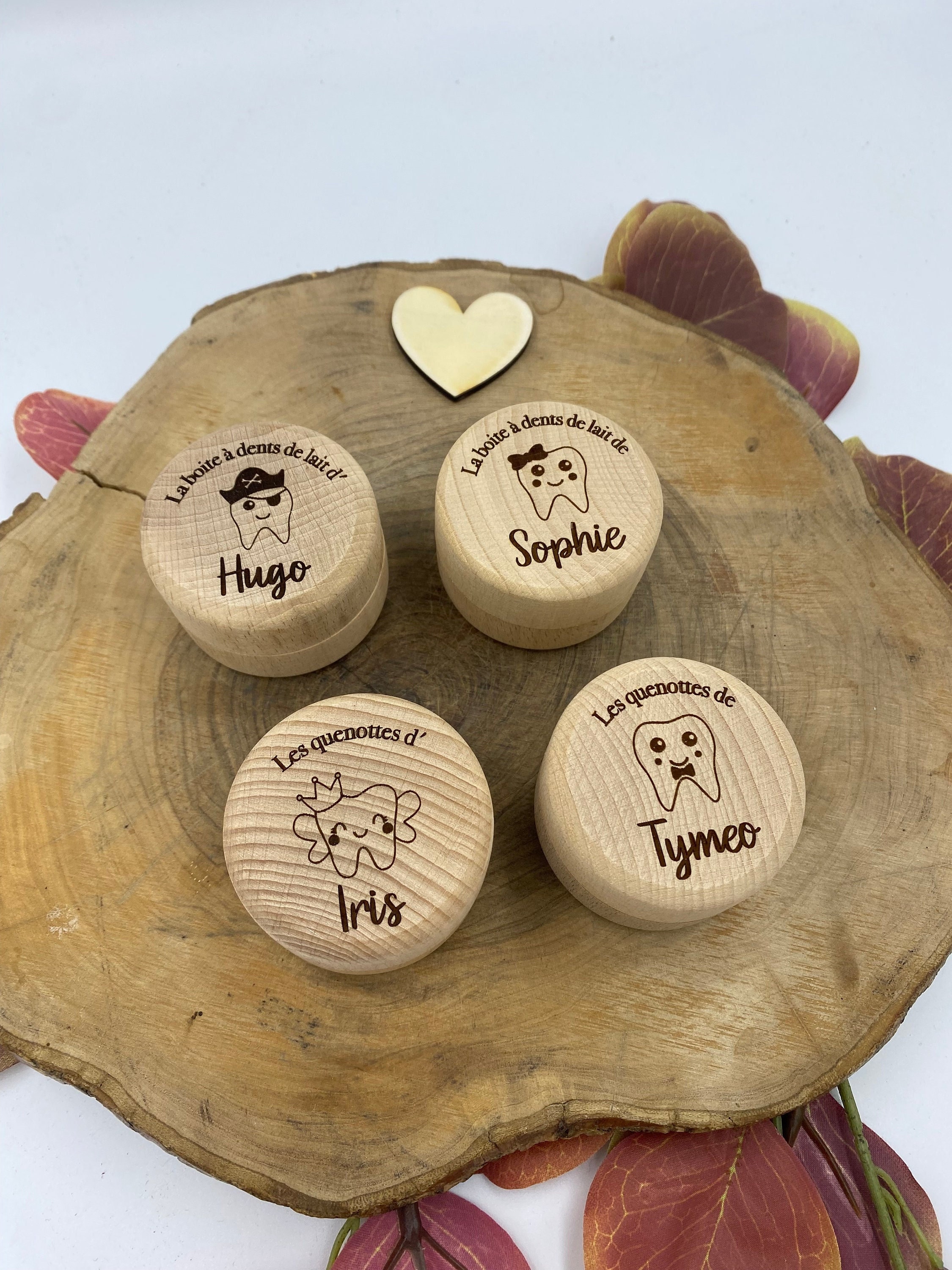 Tooth box, baby tooth box, wooden box, customizable wooden tooth box