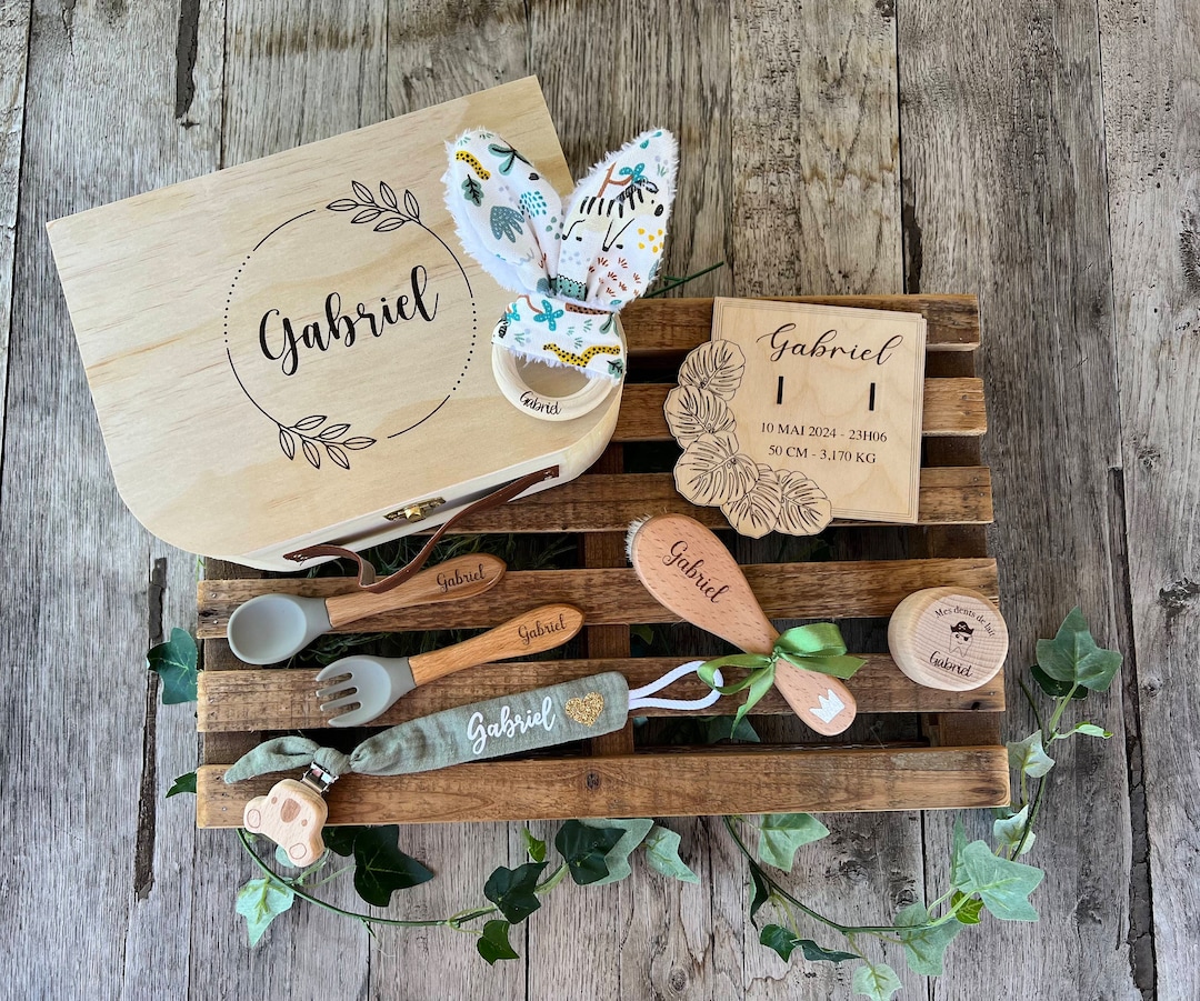 Kit Naissance Mixte Vetement Jungle Bebe BAVOIR TEXTILE RAMASSE