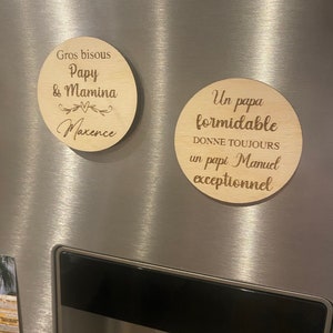 Engraved Magnet with Personalized Message