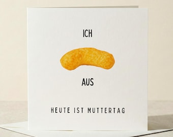 Biglietto per la festa della mamma Peanut Flip / Sto impazzendo - Oggi è il biglietto per la festa della mamma Divertente regalo per la mamma per la festa della mamma Biglietto pieghevole 15 x 15 cm