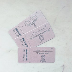 Personalized vouchers | Love coupon | Gift for girlfriend, mom, dad, boyfriend | Birthday vouchers