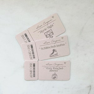 Personalized vouchers | Love coupon | Gift for girlfriend, mom, dad, boyfriend | Christmas vouchers | Advent calendar vouchers