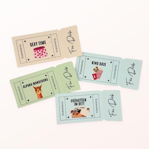 Personalisierte Gutscheine | Love Coupon | Geschenk Freundin, Mama, Papa, Freund | Geburtstagsgutscheine