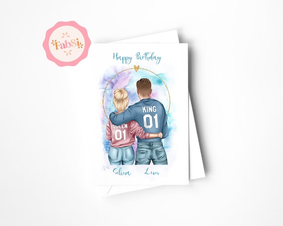 Card Dear Partner / Personalized Card / Birthday / King