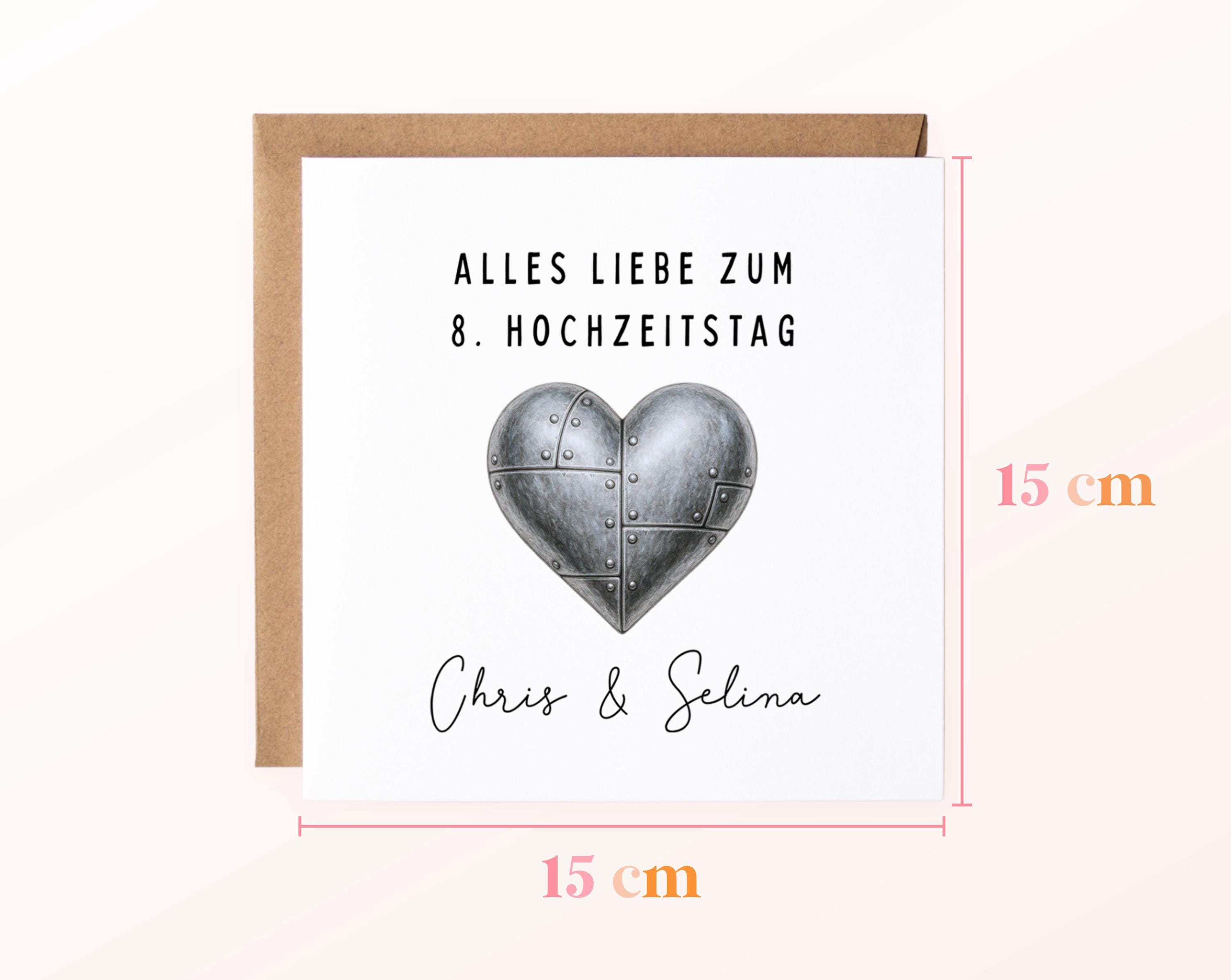 ZXW8480 Hochzeitstag-Karte – Humorvolles Design „On The Ceiling“, 159x235 Mm, Mit Umschlag