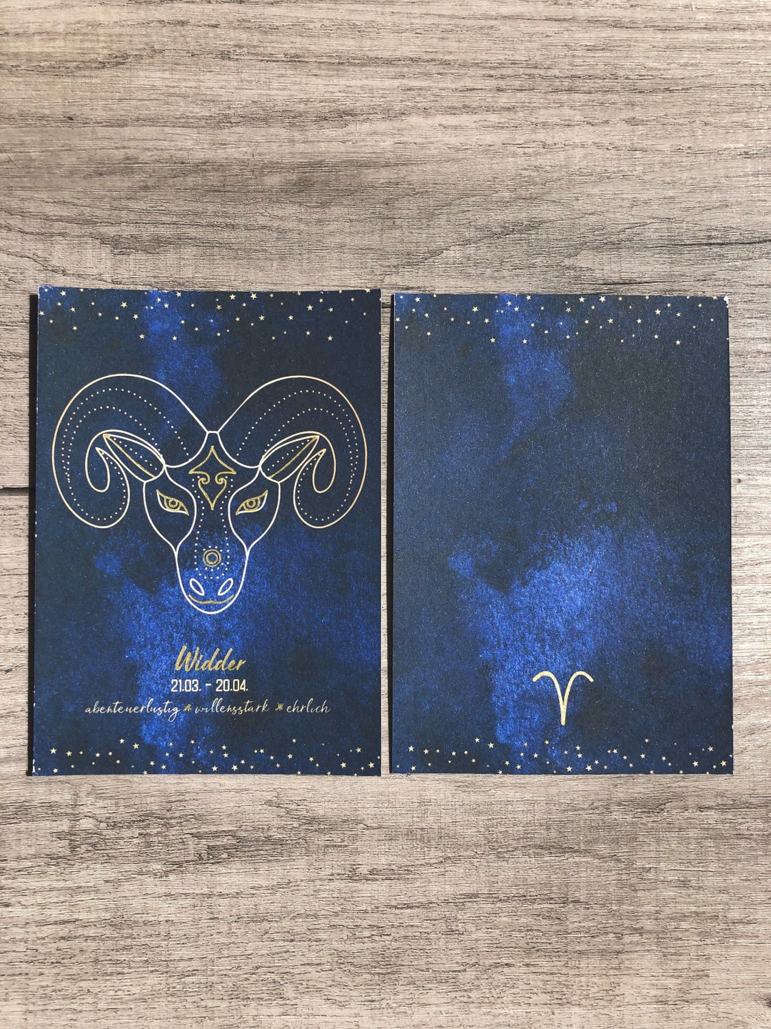 Sternzeichen Widder Karte Geburtstags Karte Druck personalisiert Etsy.de