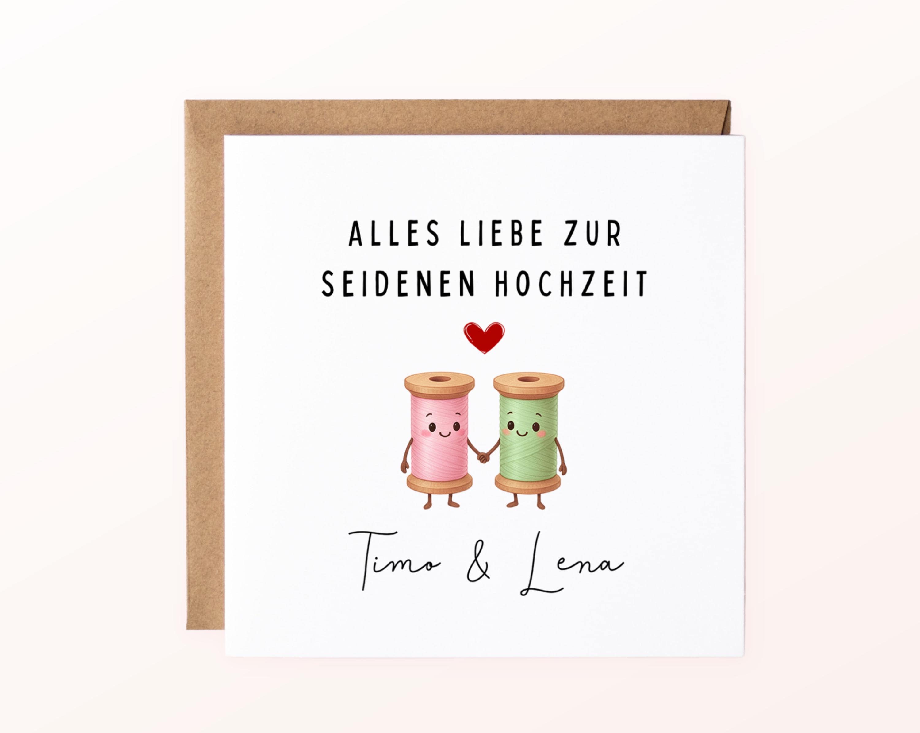 Lustige Karte Zum 15. Hochzeitstag Für Sie Und Ihn – Glückwunschkarte 15 Jahre Ehe Mit Umschlag | 12,7 X 17,8 Cm