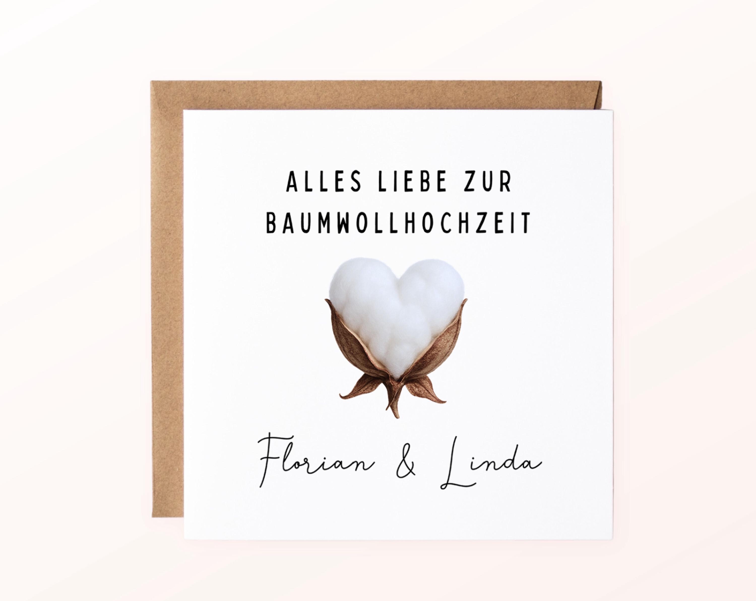 EruditeGifts Glückwunschkarte Zum 15. Hochzeitstag – Elegant, Persönlich, Inkl. Umschlag