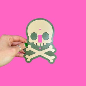 Light Switch Cover Unique, Halloween Decor Indoor, Skull Light Switch Plate, Decorative Wall Light Cover Panel