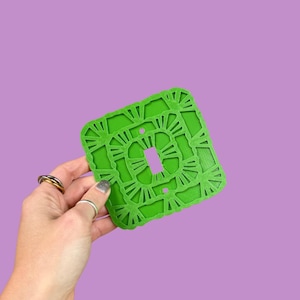 Cubierta de interruptor de luz cuadrada de la abuela: panel decorativo impreso en 3D