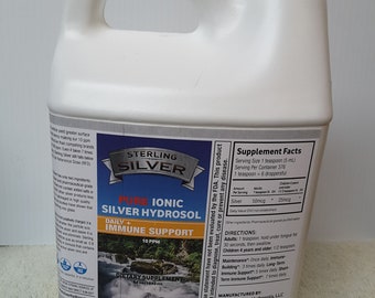 Free  PRIORITY MAIL SHIPPING Colloidal/Ionic Silver Hydrosol 64 oz.