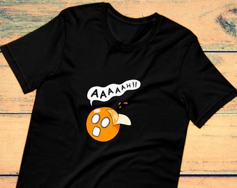 Screaming Orange - Short-Sleeve Unisex T-Shirt - Funny Shirt - Comedic Shirt - Dark Humor Shirt