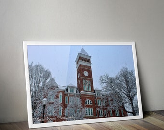 Printable Old Main Clemson University Print, Digital Download
