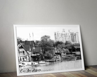 Printable Boathouse Row, Philadelphia Print, Digital Download