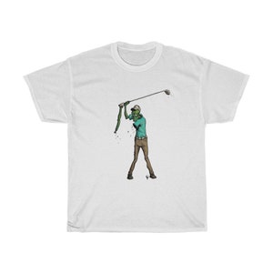 Koszulka z motywem zombiego golfisty | Zabawny prezent dla miłośnika golfa