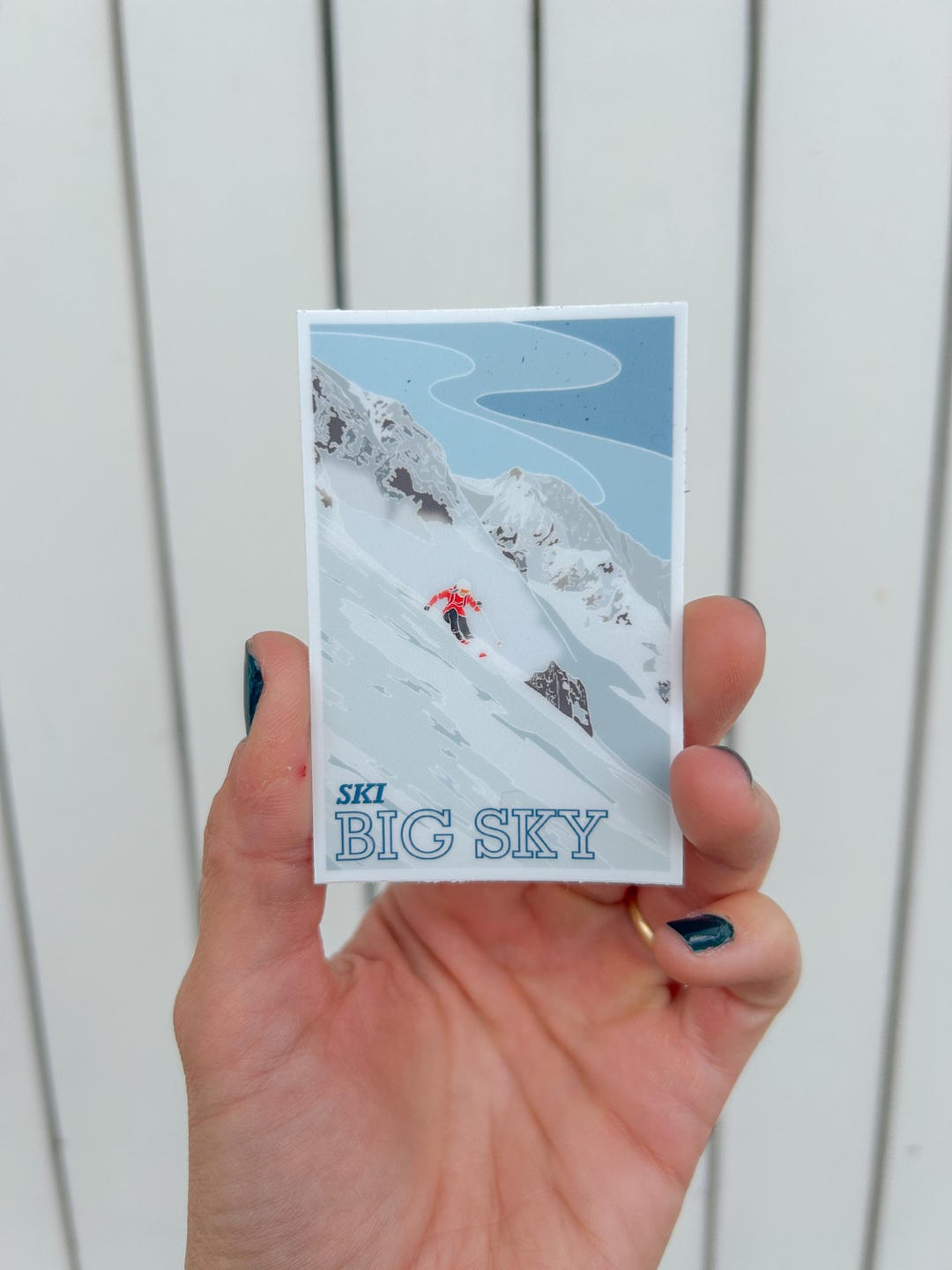 Ski Big Sky Sticker - Etsy