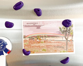 Pocket Project - Purple Climbing Hold Magnets