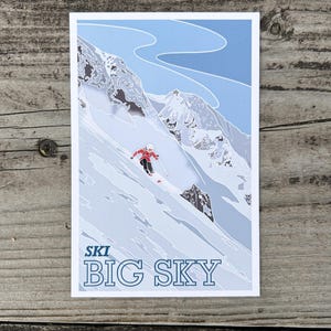 Carte postale Ski Big Sky