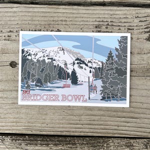 Carte postale Ski Bridger Bowl